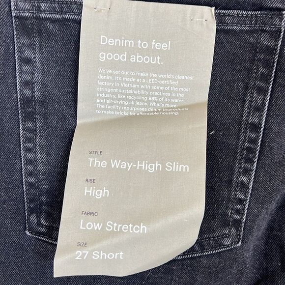 Everlane The Way-High Slim Jean Straight Size 27 Short - Picture 6 of 13